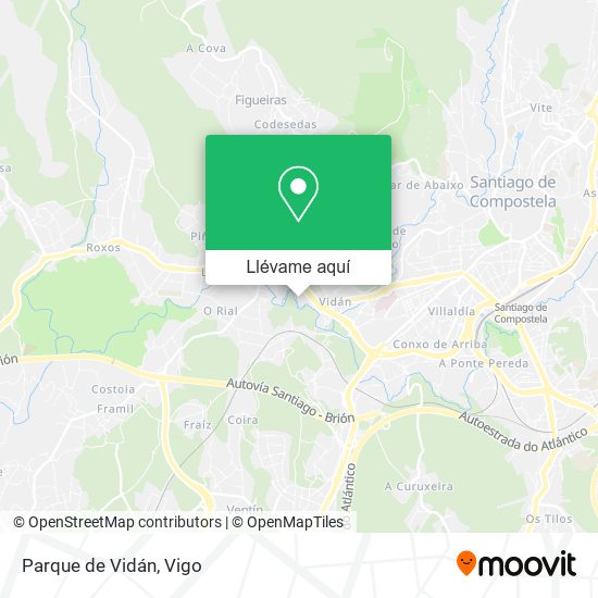 Mapa Parque de Vidán