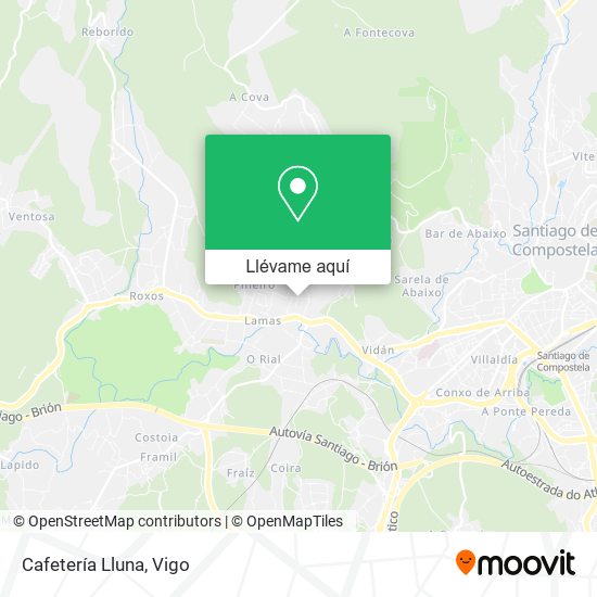 Mapa Cafetería Lluna