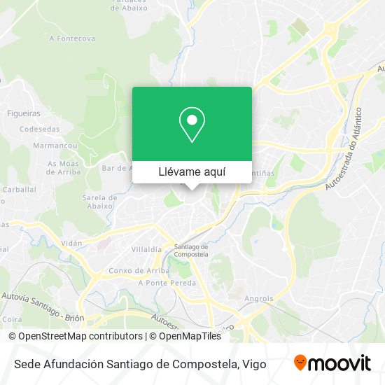 Mapa Sede Afundación Santiago de Compostela