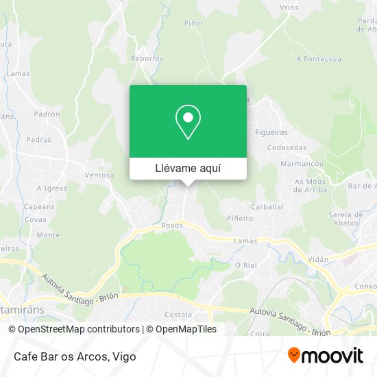 Mapa Cafe Bar os Arcos