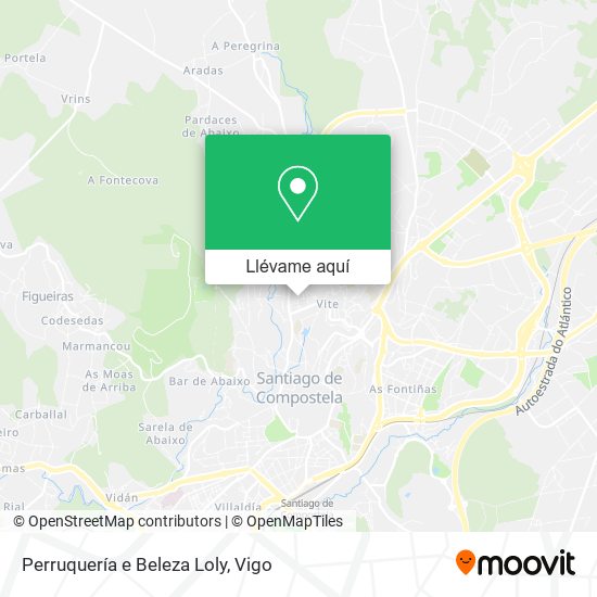 Mapa Perruquería e Beleza Loly