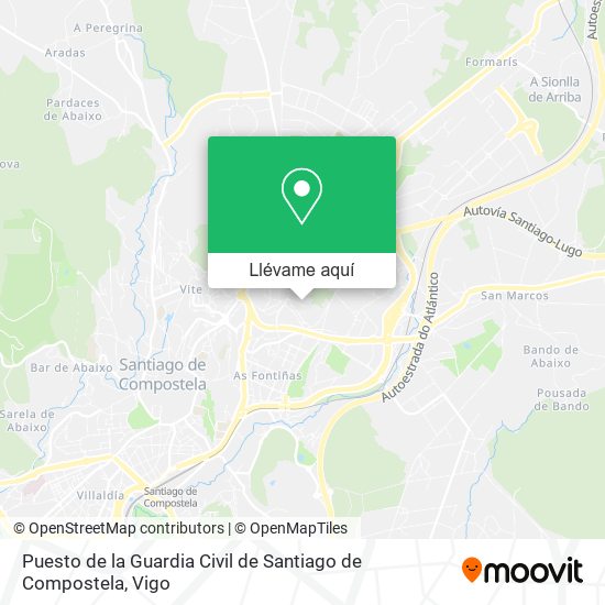 Mapa Puesto de la Guardia Civil de Santiago de Compostela