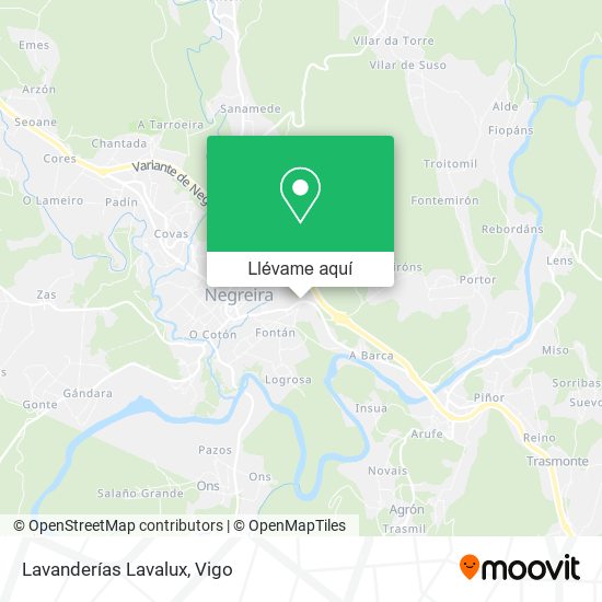 Mapa Lavanderías Lavalux