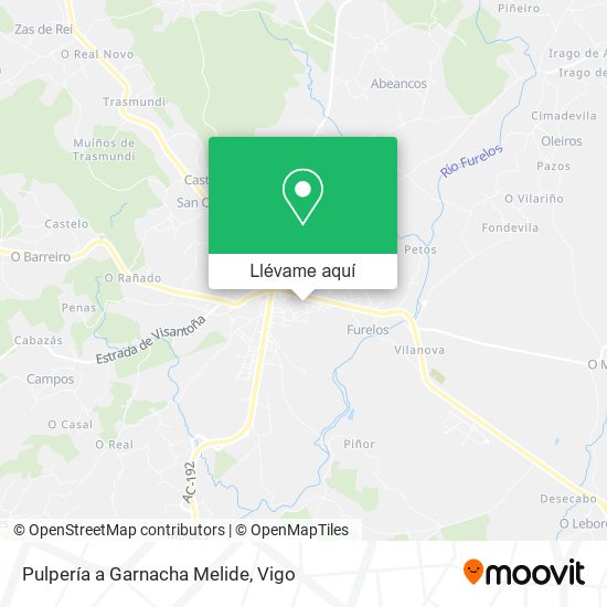 Mapa Pulpería a Garnacha Melide