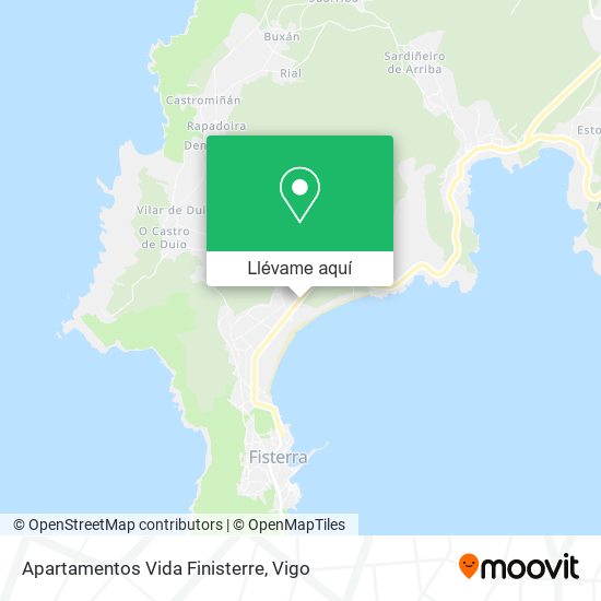 Mapa Apartamentos Vida Finisterre