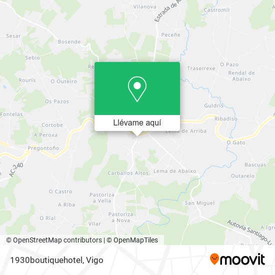 Mapa 1930boutiquehotel