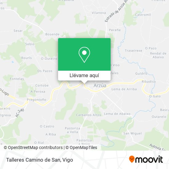 Mapa Talleres Camino de San