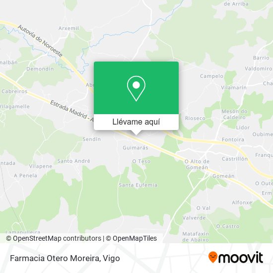 Mapa Farmacia Otero Moreira