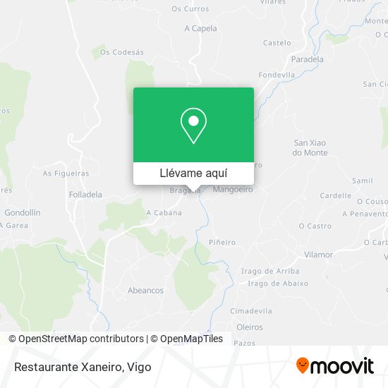 Mapa Restaurante Xaneiro