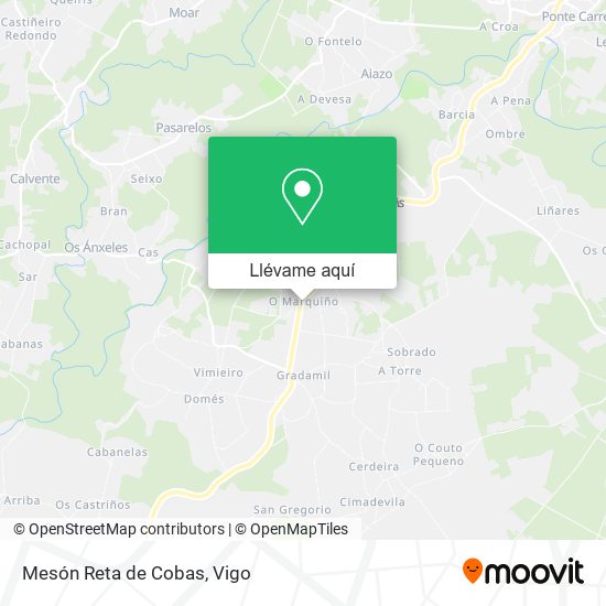Mapa Mesón Reta de Cobas