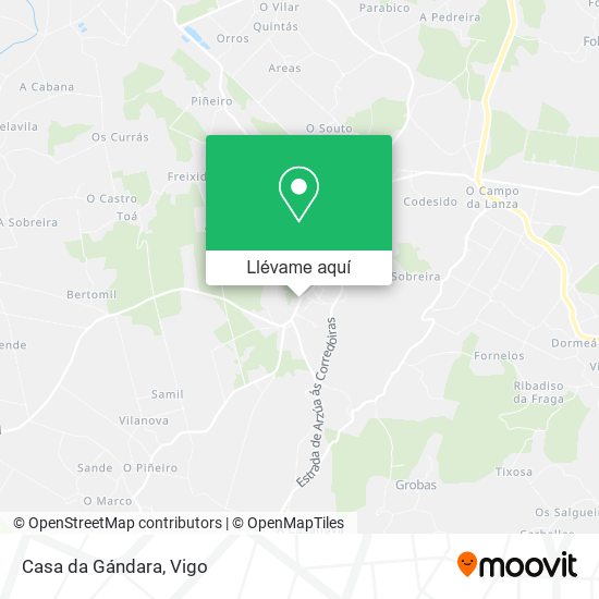 Mapa Casa da Gándara