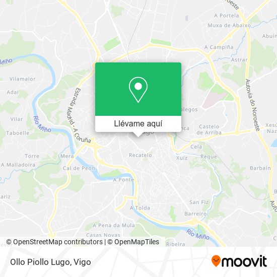 Mapa Ollo Piollo Lugo