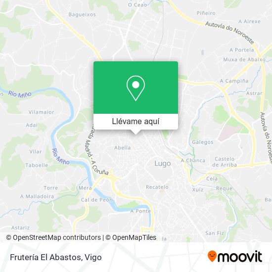 Mapa Frutería El Abastos