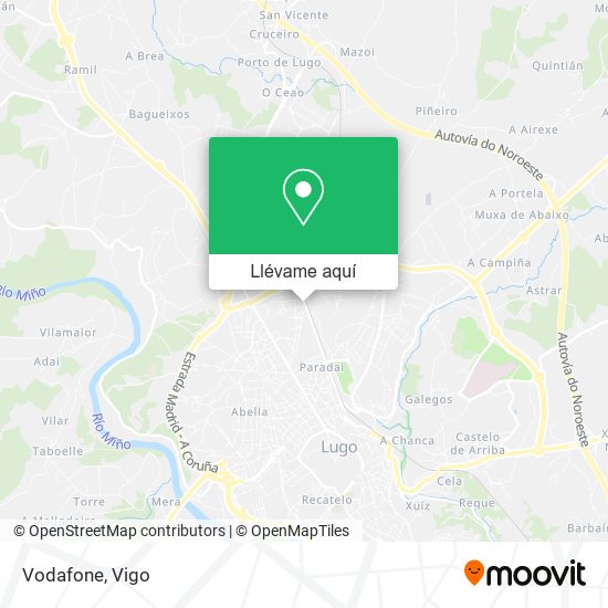 Mapa Vodafone