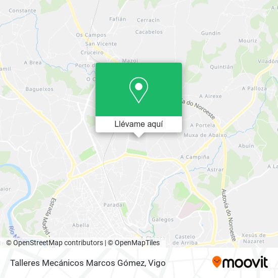 Mapa Talleres Mecánicos Marcos Gómez