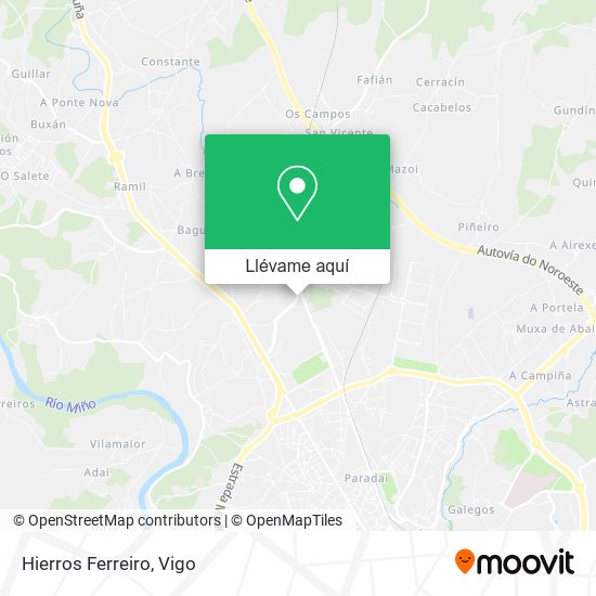 Mapa Hierros Ferreiro