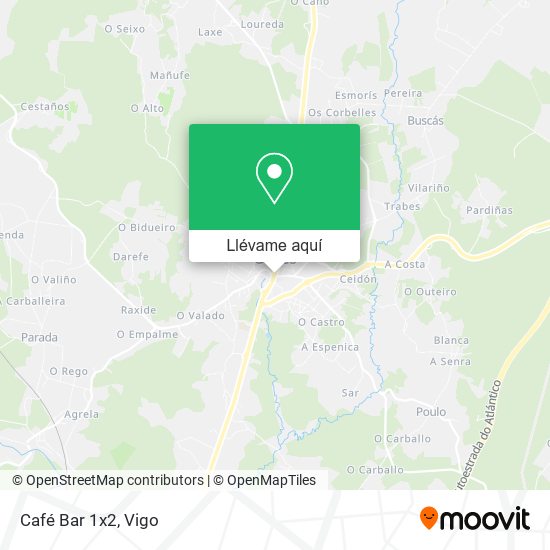 Mapa Café Bar 1x2