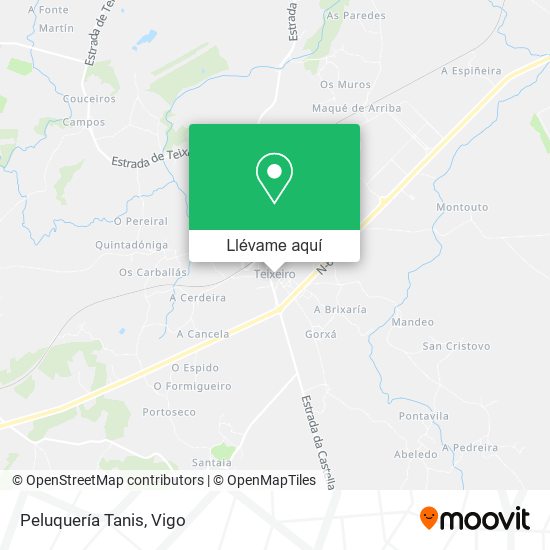 Mapa Peluquería Tanis
