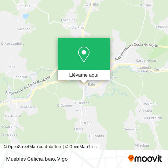 Mapa Muebles Galicia, baio