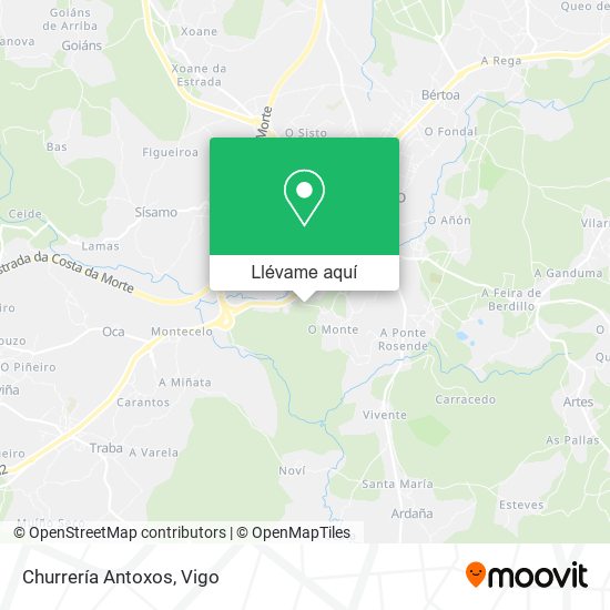 Mapa Churrería Antoxos