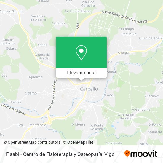 Mapa Fisabi - Centro de Fisioterapia y Osteopatía