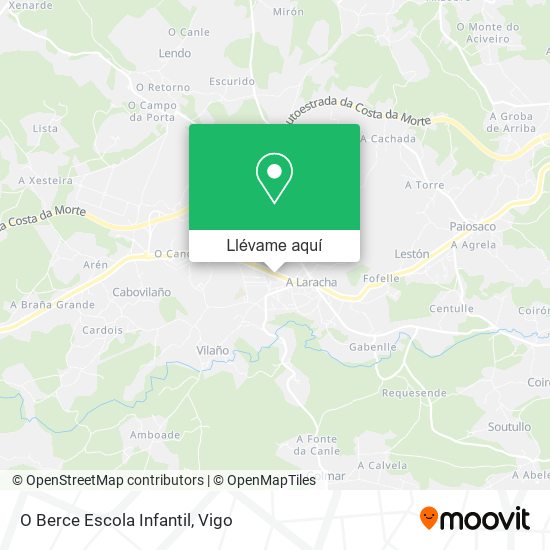 Mapa O Berce Escola Infantil