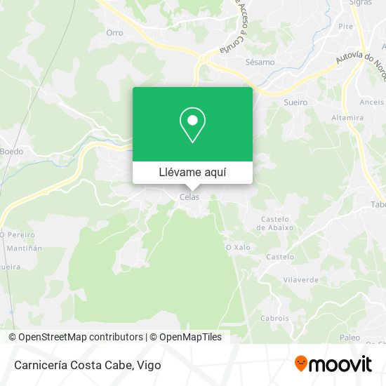 Mapa Carnicería Costa Cabe