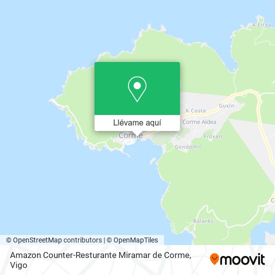 Mapa Amazon Counter-Resturante Miramar de Corme