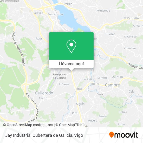 Mapa Jay Industrial Cubertera de Galicia
