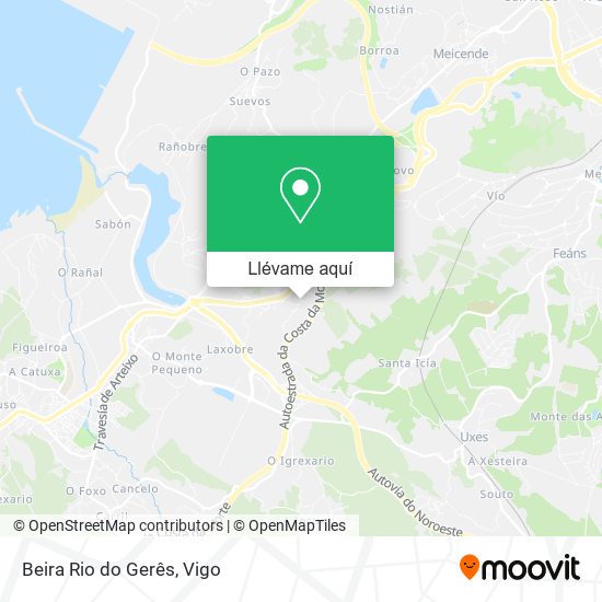 Mapa Beira Rio do Gerês