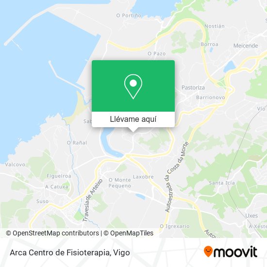 Mapa Arca Centro de Fisioterapia