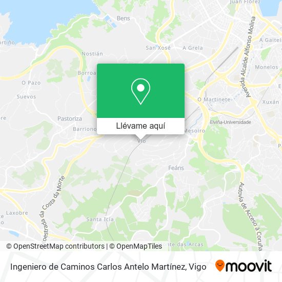 Mapa Ingeniero de Caminos Carlos Antelo Martínez