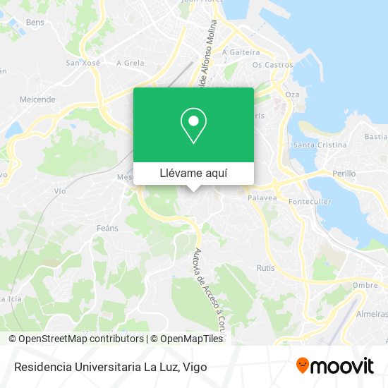 Mapa Residencia Universitaria La Luz