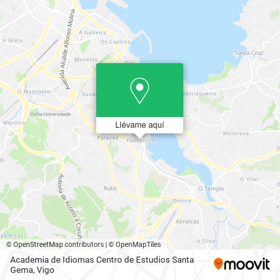 Mapa Academia de Idiomas Centro de Estudios Santa Gema