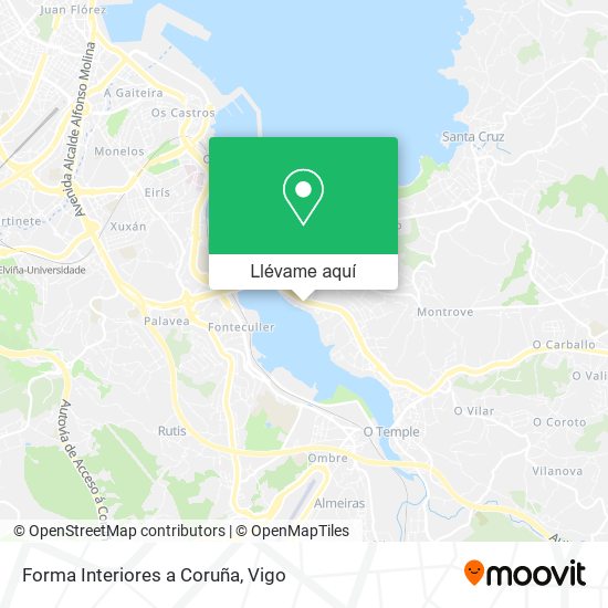 Mapa Forma Interiores a Coruña