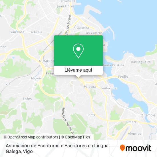 Mapa Asociación de Escritoras e Escritores en Lingua Galega