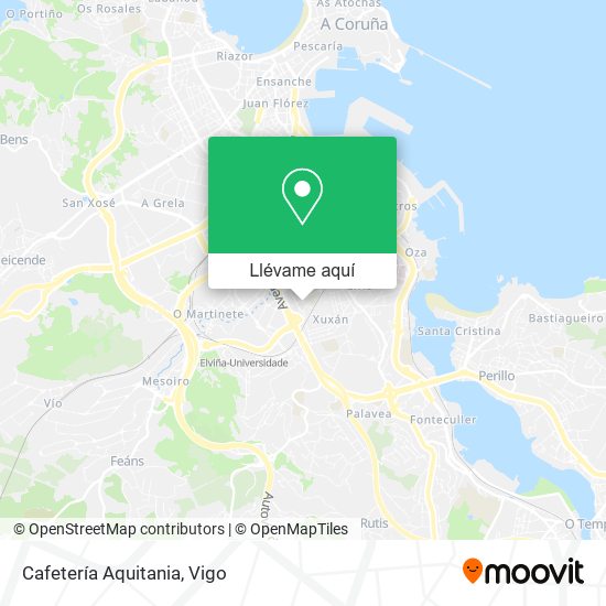 Mapa Cafetería Aquitania