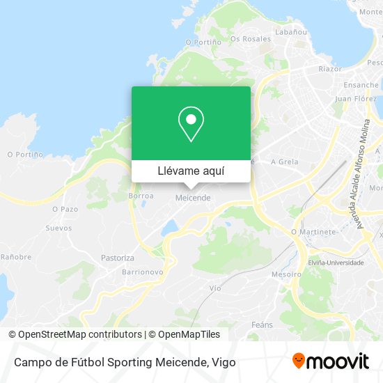 Mapa Campo de Fútbol Sporting Meicende