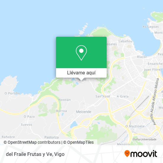 Mapa del Fraile Frutas y Ve