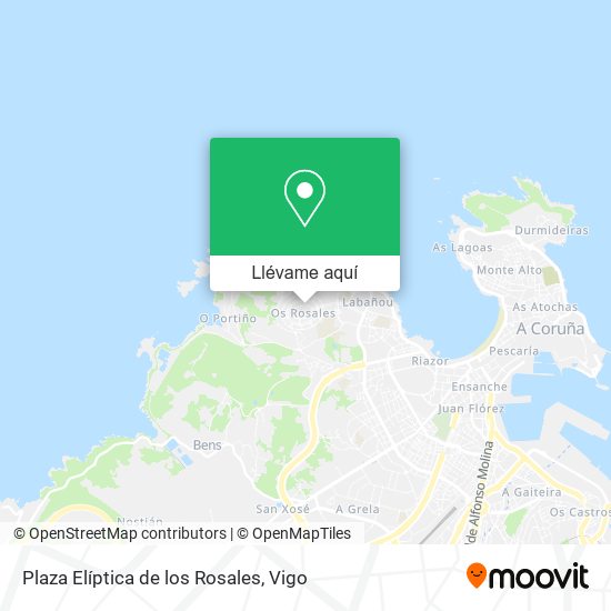 Mapa Plaza Elíptica de los Rosales