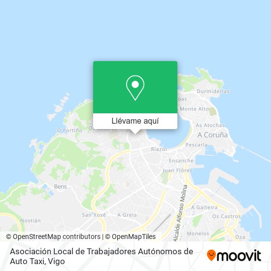 Mapa Asociación Local de Trabajadores Autónomos de Auto Taxi