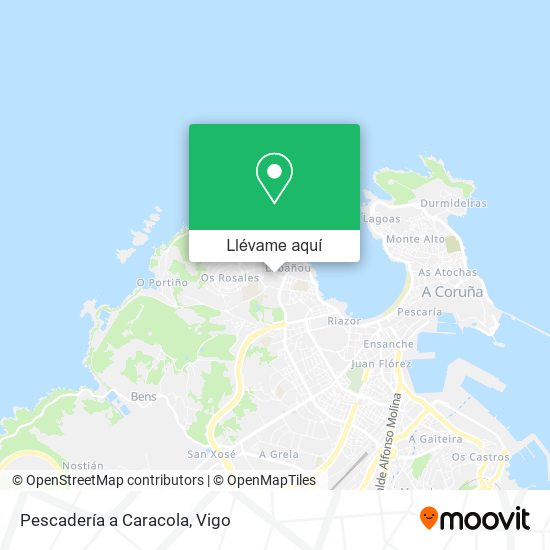Mapa Pescadería a Caracola