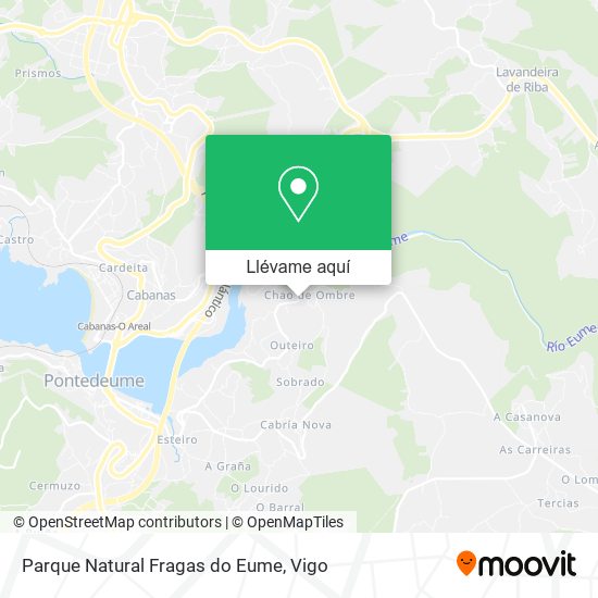 Mapa Parque Natural Fragas do Eume