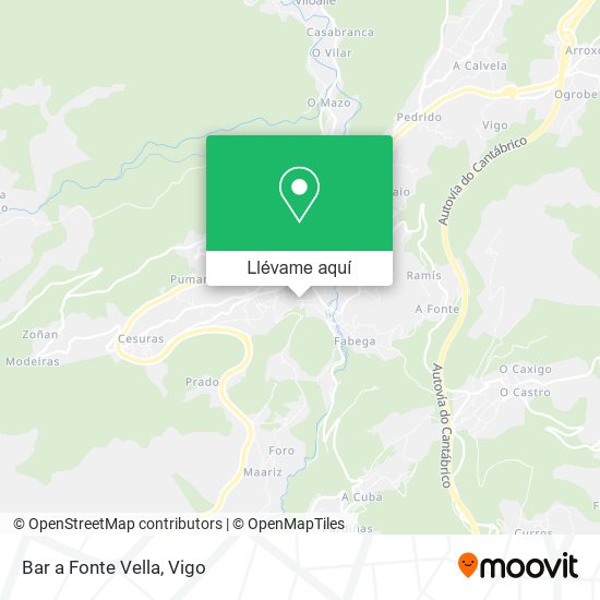 Mapa Bar a Fonte Vella