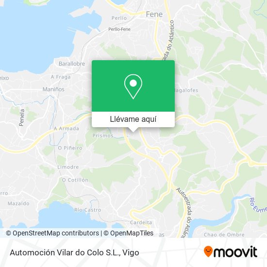 Mapa Automoción Vilar do Colo S.L.