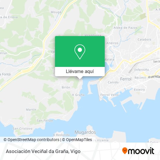 Mapa Asociación Veciñal da Graña
