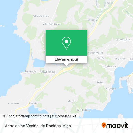 Mapa Asociación Veciñal de Doniños