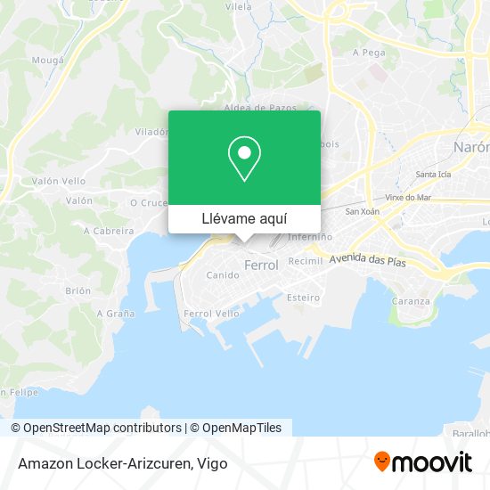 Mapa Amazon Locker-Arizcuren