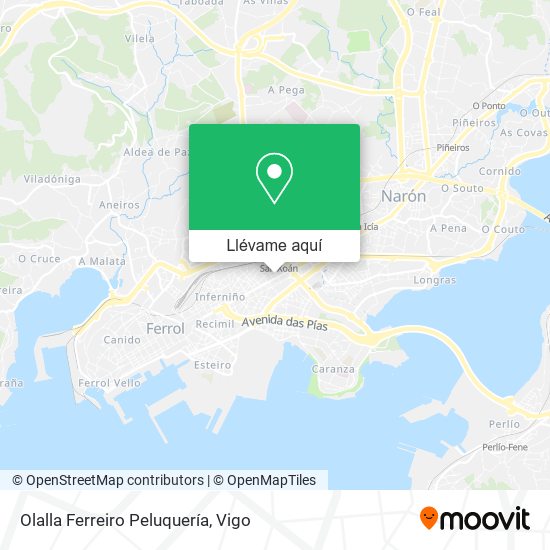 Mapa Olalla Ferreiro Peluquería