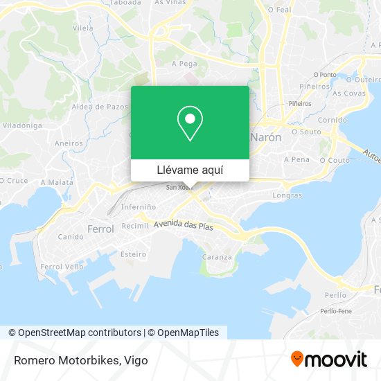 Mapa Romero Motorbikes